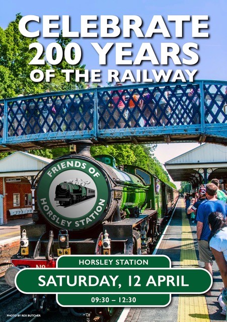 Celebrate 200 years of the Railway at Horsley Station 12 April 2025