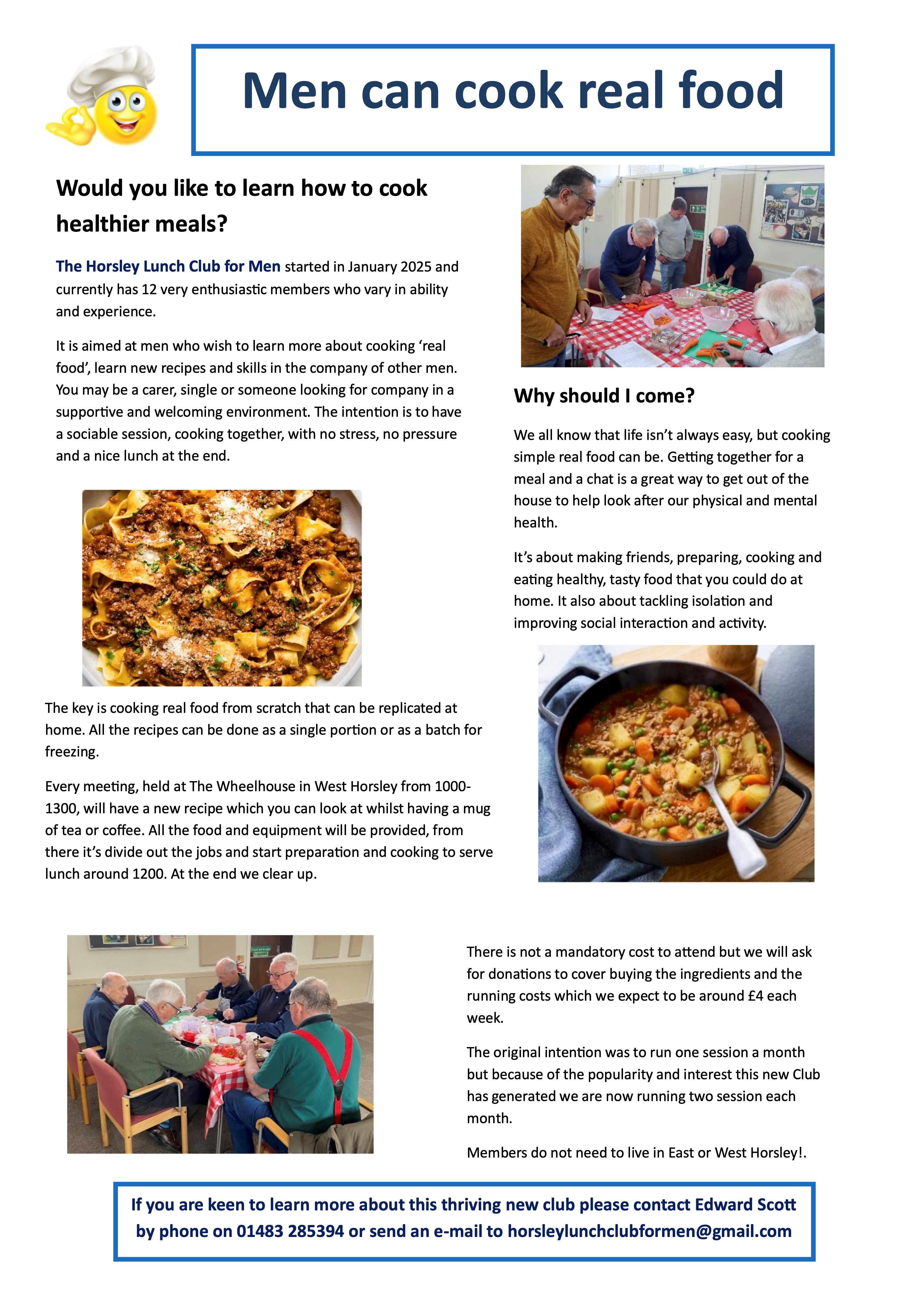 Horsley Lunch Club for Men Success