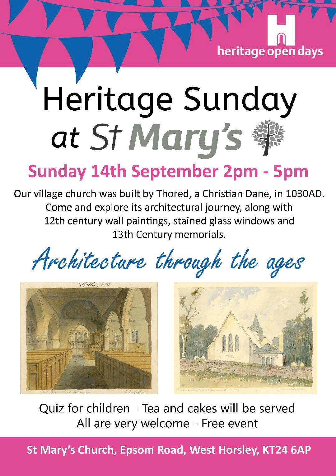 Heritage Sunday at St Mary