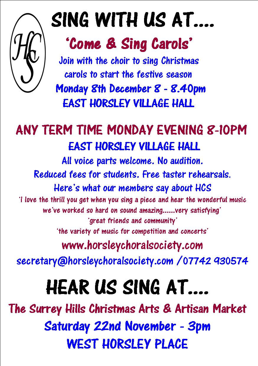 Sing with the Horsley Choral Society